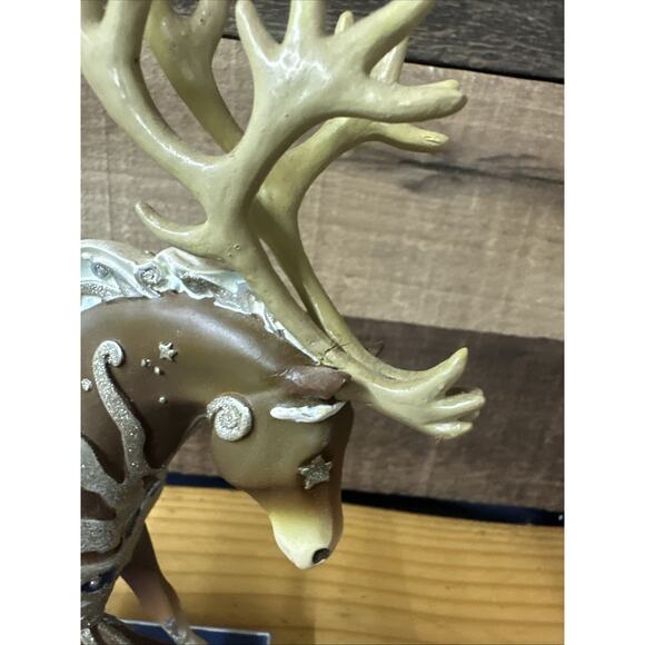 The Trail Of Painted Ponies Reindeer Roundup Christmas In Box -flaw 2E 0262 - Picture 2 of 7